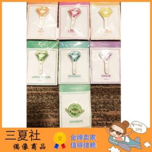 现货『三夏社』SHINee 韩国原版 应援棒 LOGO 金属徽章