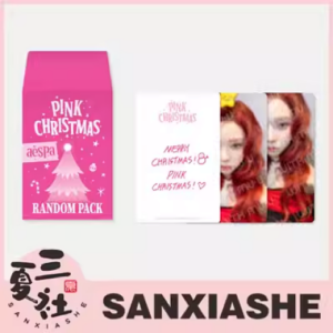 【国内现货】aespa 吒 周边 2023 PINK CHRISTMAS 随机圣诞卡