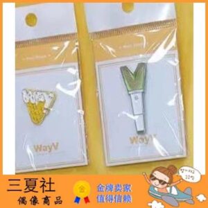 现货『三夏社』WayV 威神 原版周边 应援棒 LOGO 2021款 金属徽章